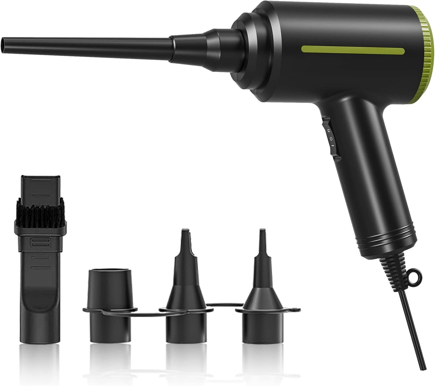 Electric Air Duster - 2 Speed, 40000RPM Air Blower & Pump, Reusable for Computer Keyboard, Dust, Hairs