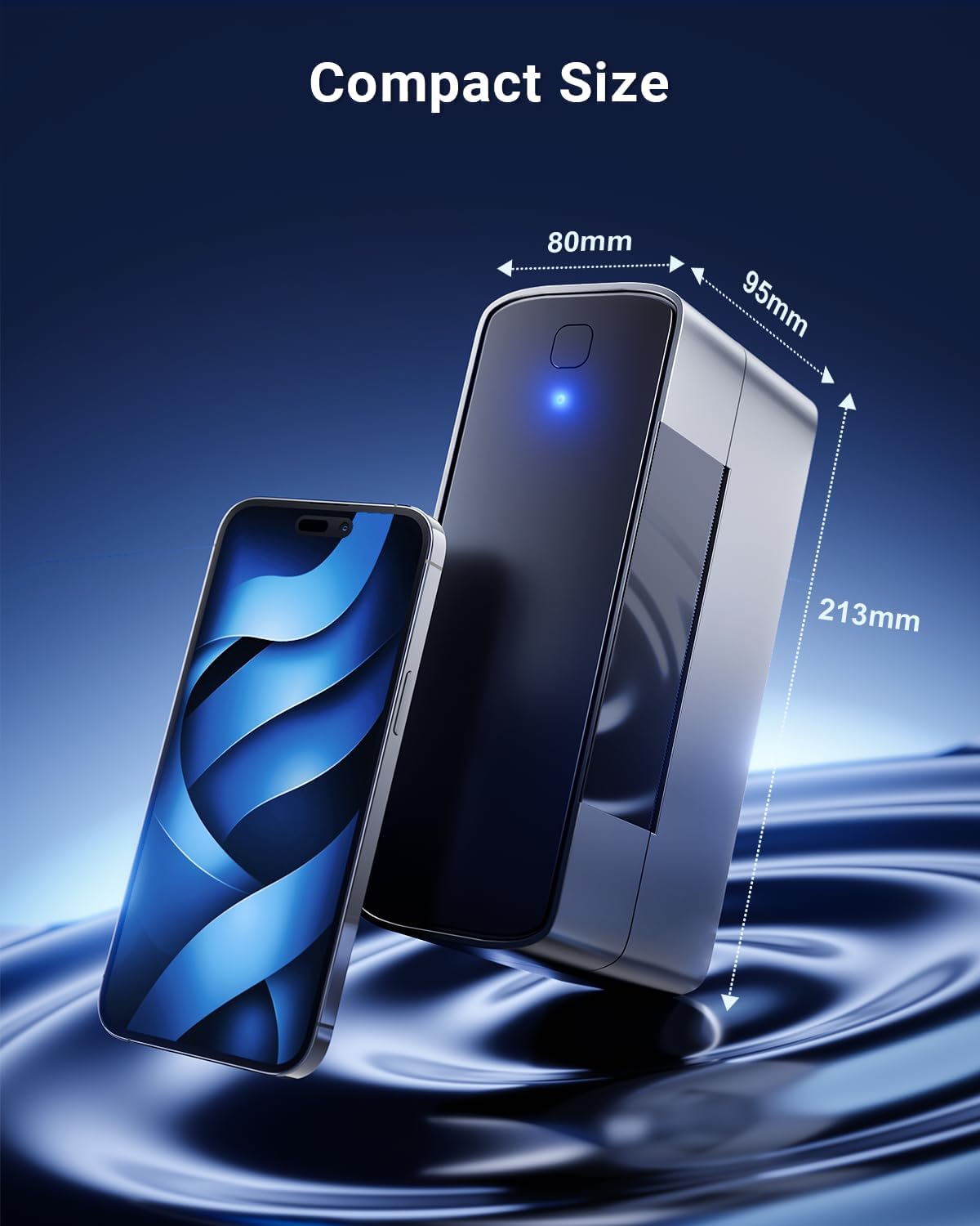 Bluetooth Thermal Shipping Label Printer 4x6, Wireless Shipping Label Printer for Small Business, Desktop Label Printers for Shipping Packages