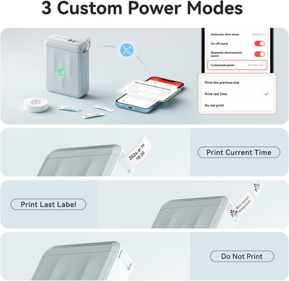 Label Maker Machine Bluetooth Label Printer for School Home Office Organization,Wireless Mini Labeler