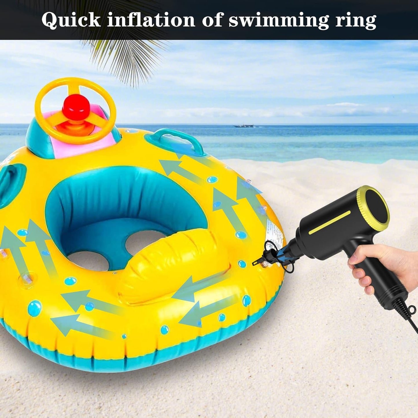 Electric Air Duster - 2 Speed, 40000RPM Air Blower & Pump, Reusable for Computer Keyboard, Dust, Hairs